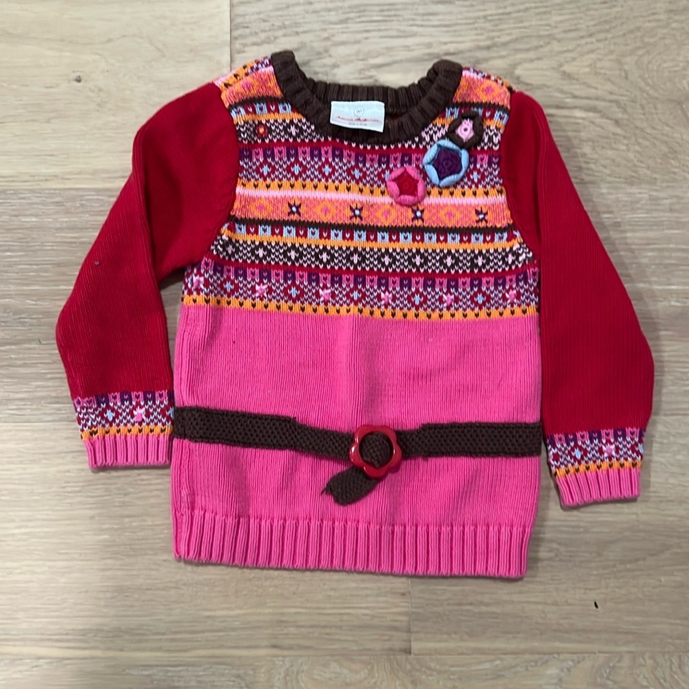 Hanna Andersson girls sweater size 80. Grateful for the holiday holidays.